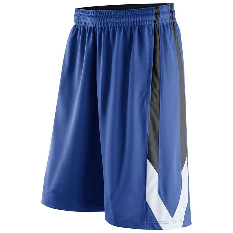 Men Student Basketball Shorts Sport Running Fitness Blue Black White Short