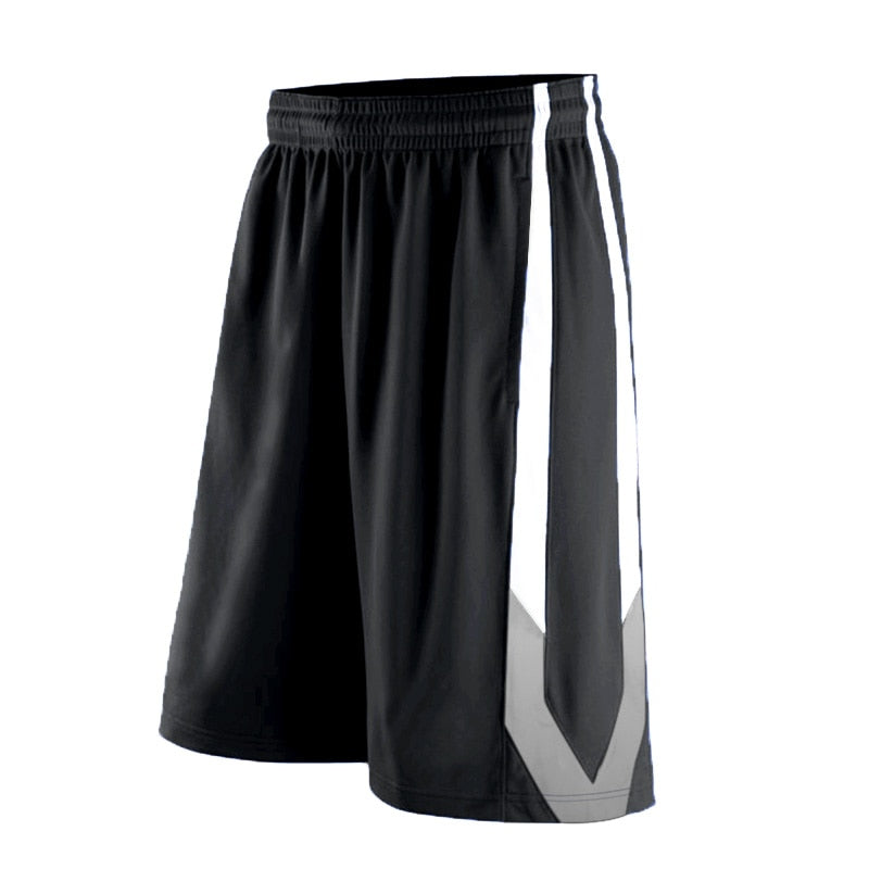 Men Student Basketball Shorts Sport Running Fitness Black White Grey Short